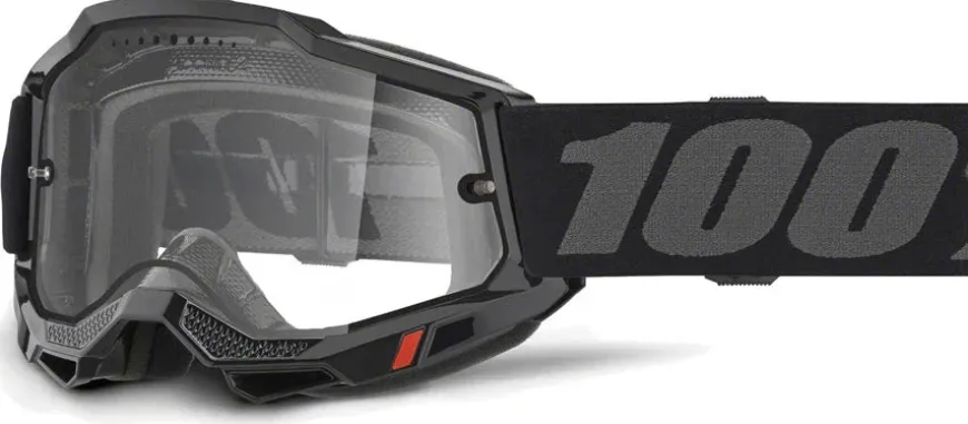 100% Accuri 2 Enduro MTB Goggles - Black/Clear