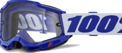 100% Accuri 2 Enduro MTB Goggles - Blue/Clear
