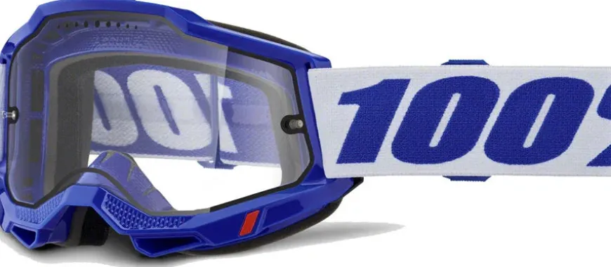100% Accuri 2 Enduro MTB Goggles - Blue/Clear