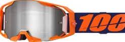100% ARmatic Goggles - Neon Orange Mirror Silver Flash Lens