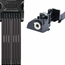 Abus Bordo 6015/120 Folding Lock with keyed alike eBike Battery Lock Core: Bosch Rack Type (RT2), Premium Key (Plus)