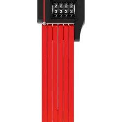 Abus BORDO 5700c Combination Folding Lock - 80cm, Red
