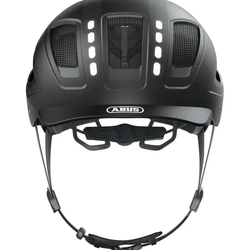 Abus Hyban 2.0 LED Road Bike Helmet - Black