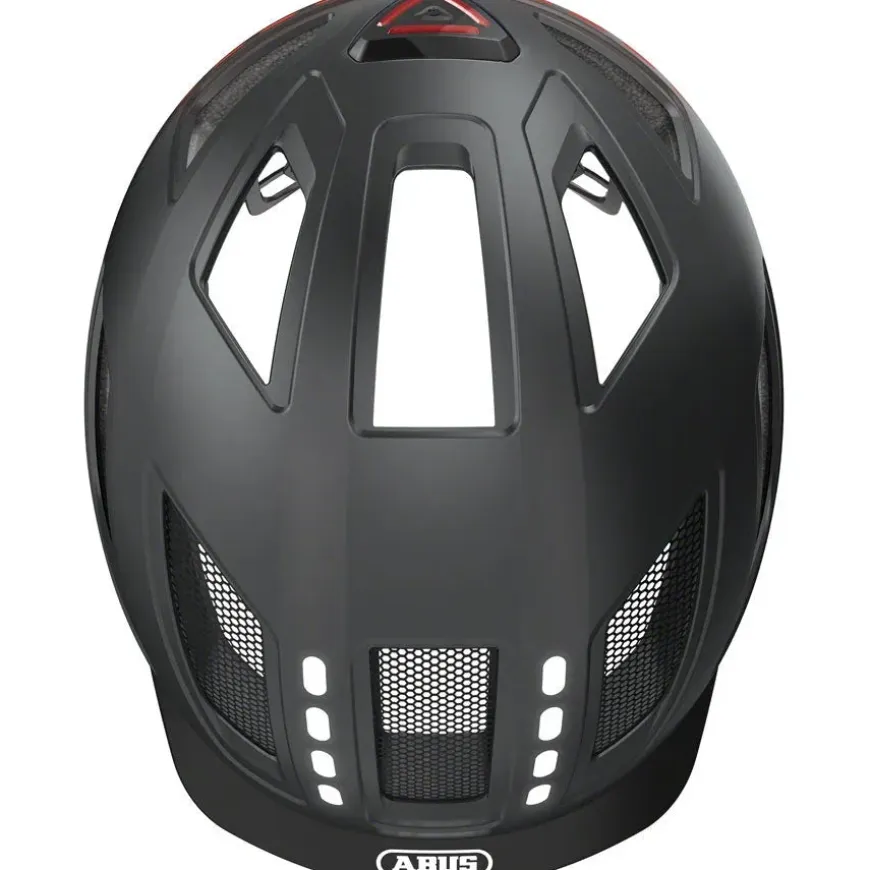Abus Hyban 2.0 LED Road Bike Helmet - Black