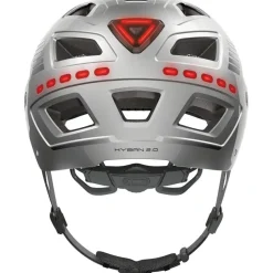 Abus Hyban 2.0 LED Road Bike Helmet - Gray