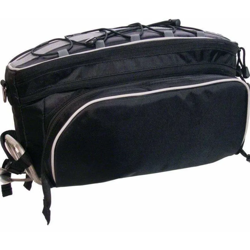 Banjo Brothers Expanding Rack Top Pannier Bag - Black