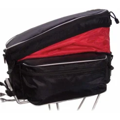 Banjo Brothers Expanding Rack Top Bag: Black