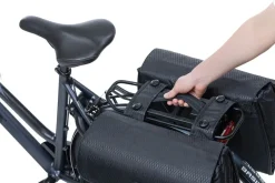 Basil Double Pannier Handle Uniuversal Bridge MIK Adaptor Plate BLK