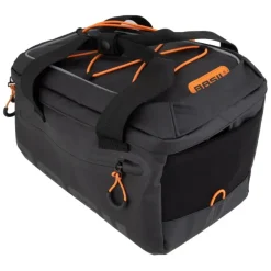 Basil Miles Tarpaulin Trunk Bag UBS UBS / Straps 12.6x7.9x7.9` 427 c.i. Black/Orange