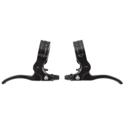 Black Ops Hinged 2-Finger Lever Black Pair 2 Finger