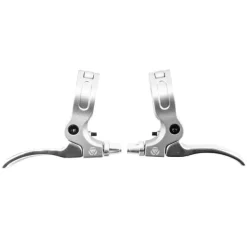 Black Ops Hinged 2-Finger Lever Silver Pair 2 Finger