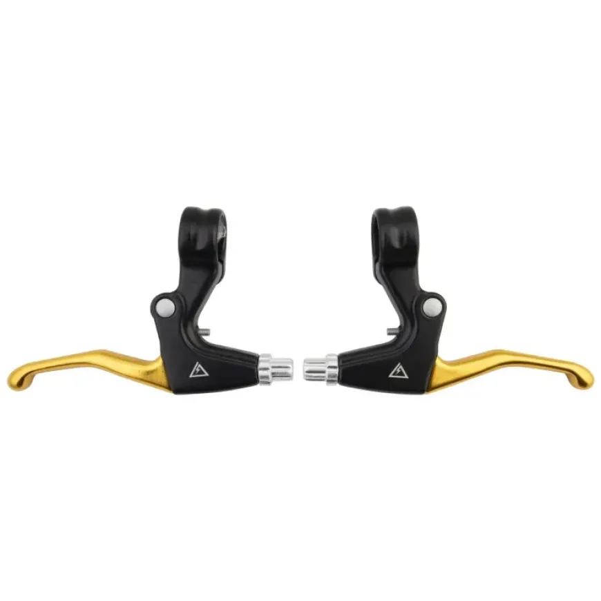Black Ops V-Type 2-Finger Lever Gold Pair
