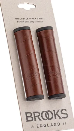 Brooks Willow Leather Grips - 130mm