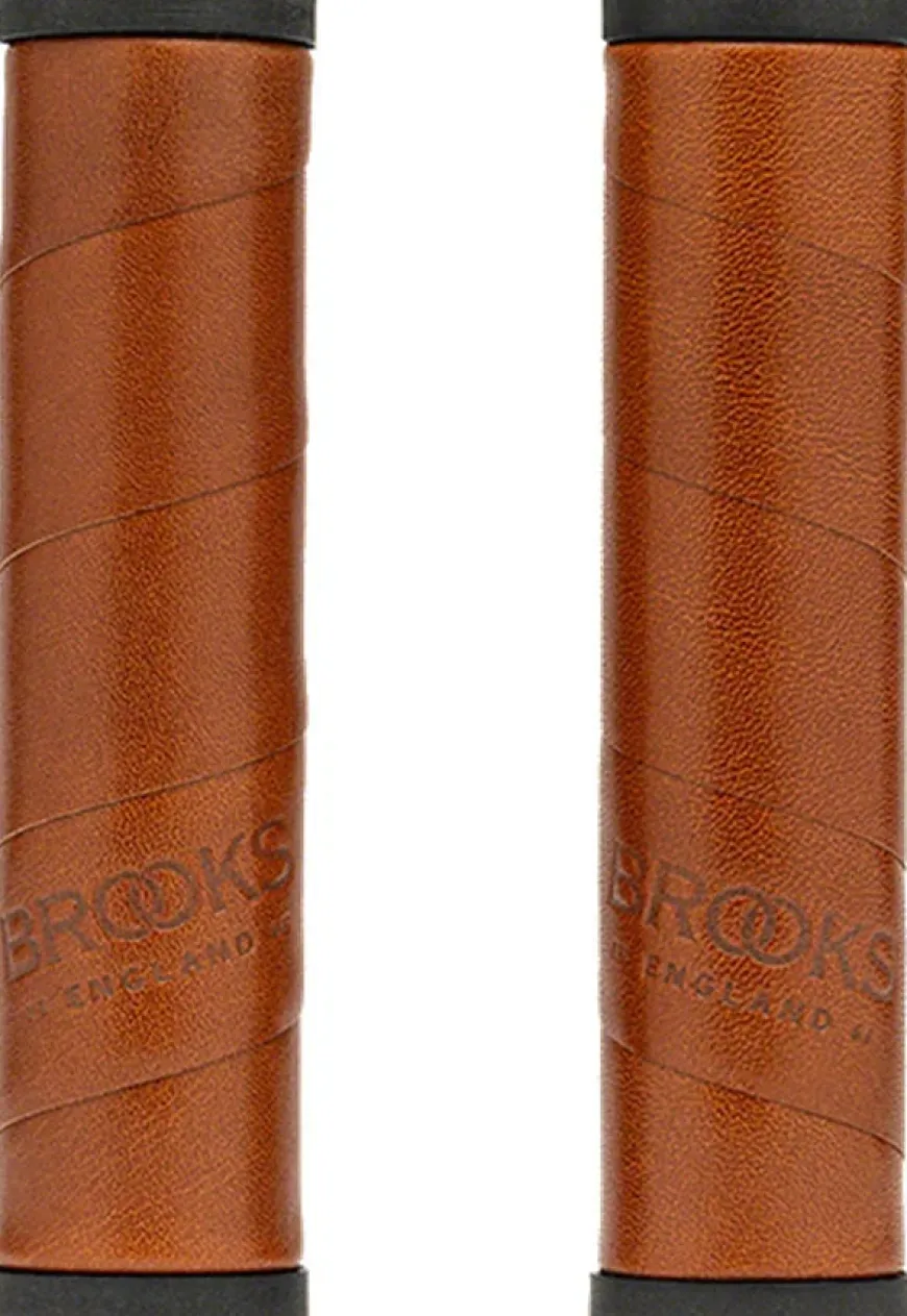 Brooks Willow Leather Grips - 130mm
