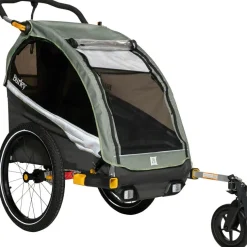 Burley DLite X Child Trailer - Single Sage Green