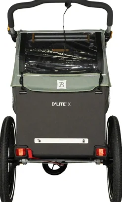 Burley DLite X Child Trailer - Single Sage Green