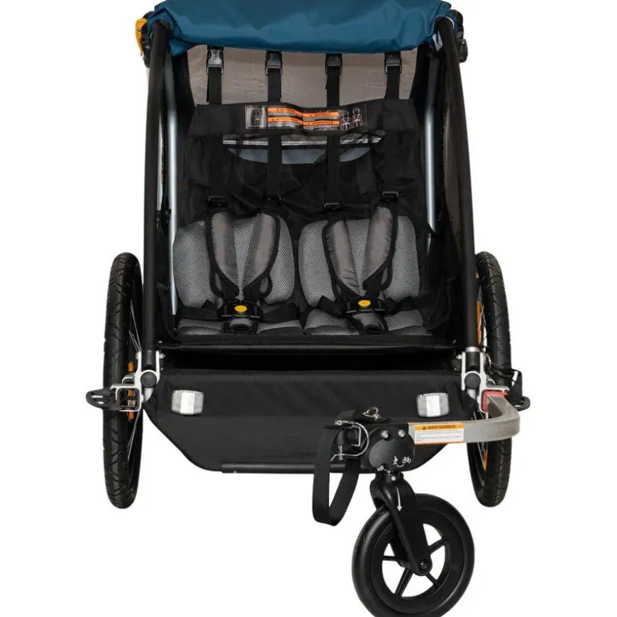 Burley Encore X Child Bike Trailer - Double, Blue