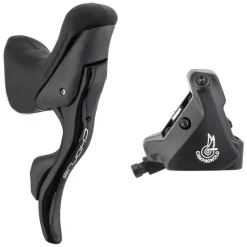 Campagnolo Chorus Ergopower Hydraulic Brake/Shift Lever Disc Caliper - Right/Rear 12-Speed 140mm Flat Mount Caliper BLK