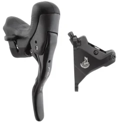Campagnolo Record Ergopower Hydraulic Brake/Shift Lever Disc Caliper - Left/Front 12-Speed 160mm Flat Mount Caliper BLK