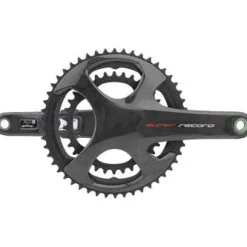 Campagnolo Super Record Bicycle Crankset with Stages Power Meter - 170mm, 12-Speed, 50/34t, 112/146 Asymmetric BCD, Ul-Tq Interface, Carbon