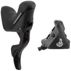 Campagnolo Super Record Ergopower Hydraulic Brake/Shift Lever Disc Caliper - Right/Rear 12-Speed 140mm Flat Mount Caliper BLK