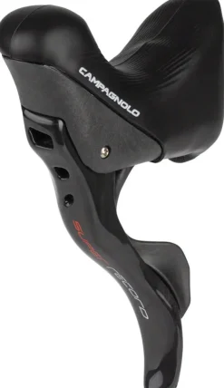 Campagnolo Super Record Ergopower Hydraulic Brake/Shift Lever Disc Caliper - Left/Front 12-Speed 140mm Flat Mount Caliper BLK