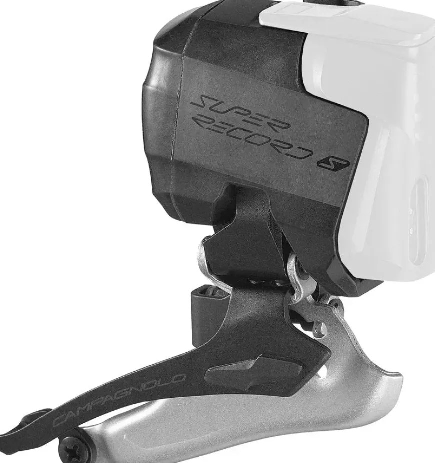 Campagnolo Super Record S Wireless Front Derailleur - 12-Speed Braze-On Battery Sold Separate BLK