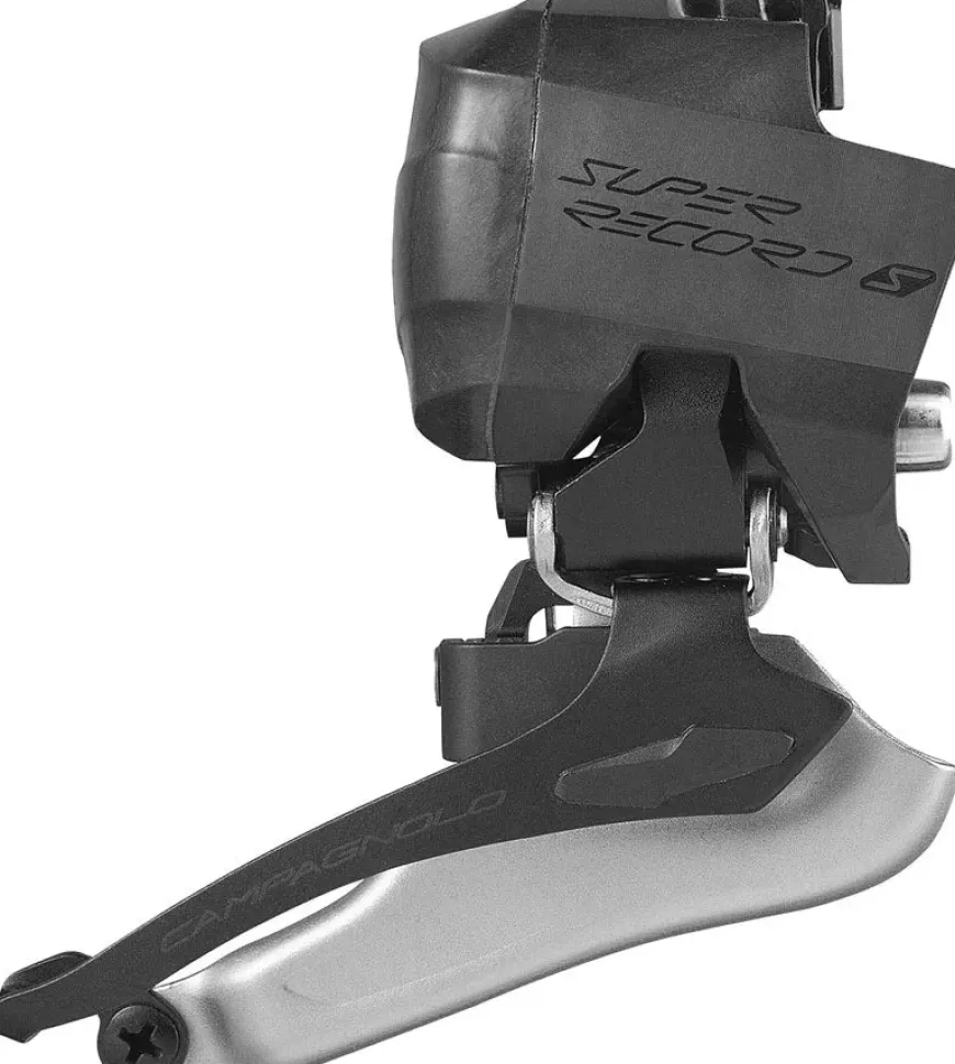 Campagnolo Super Record S Wireless Front Derailleur - 12-Speed Braze-On Battery Sold Separate BLK