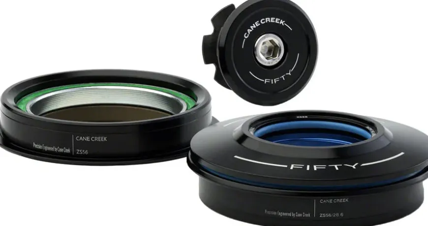 Cane Creek 50 Headset - ZS56/28.6/H8 Upper | ZS56/40 Lower Tapered Black