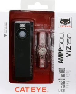 CatEye AMPP500S / VIZ150 Headlight/Taillight Set