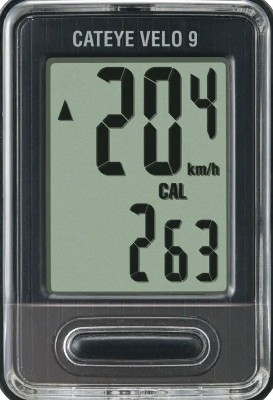 CatEye Velo 9 Cycling Computer - Black
