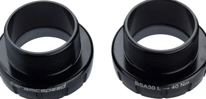 CeramicSpeed BSA30 MTB Bottom Bracket - BSA Thread 30mm Spindle Coated Races BLK