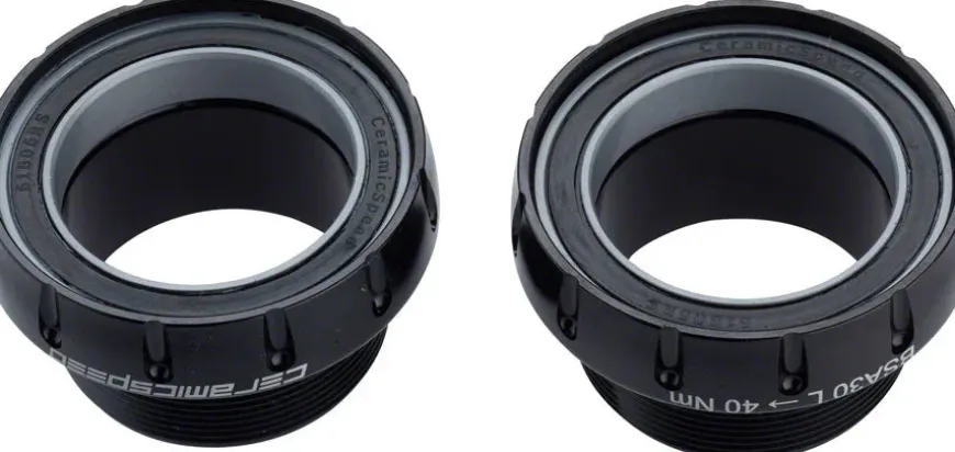 CeramicSpeed BSA30 MTB Bottom Bracket - BSA Thread 30mm Spindle Coated Races BLK