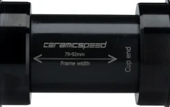CeramicSpeed EVO386 Bottom Bracket - 86mm 24mm Spindle Coated Races Black