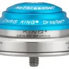 Chris King DropSet 2 Headset - 1-1/8 - 1.5" 42/52mm 45 Deg Matte Turquoise