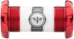 Chris King ThreadFit 30 Bottom Bracket Fit Kit 3 - English For 30mm Spindles Red