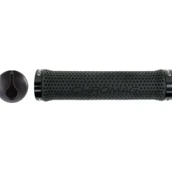 Chromag Basis Bike Handlebar Grips - Black, Lock-On