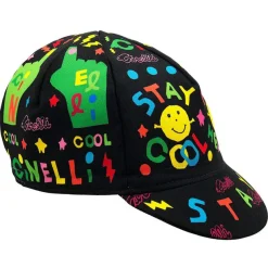 Cinelli Cycling Cap Binkow Art Stay Cool Black