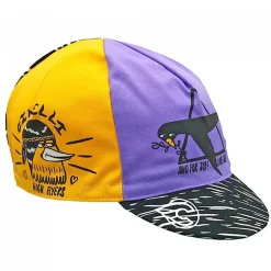 Cinelli Cycling Cap Stevie Gee Art High Flyers Purple/Yellw