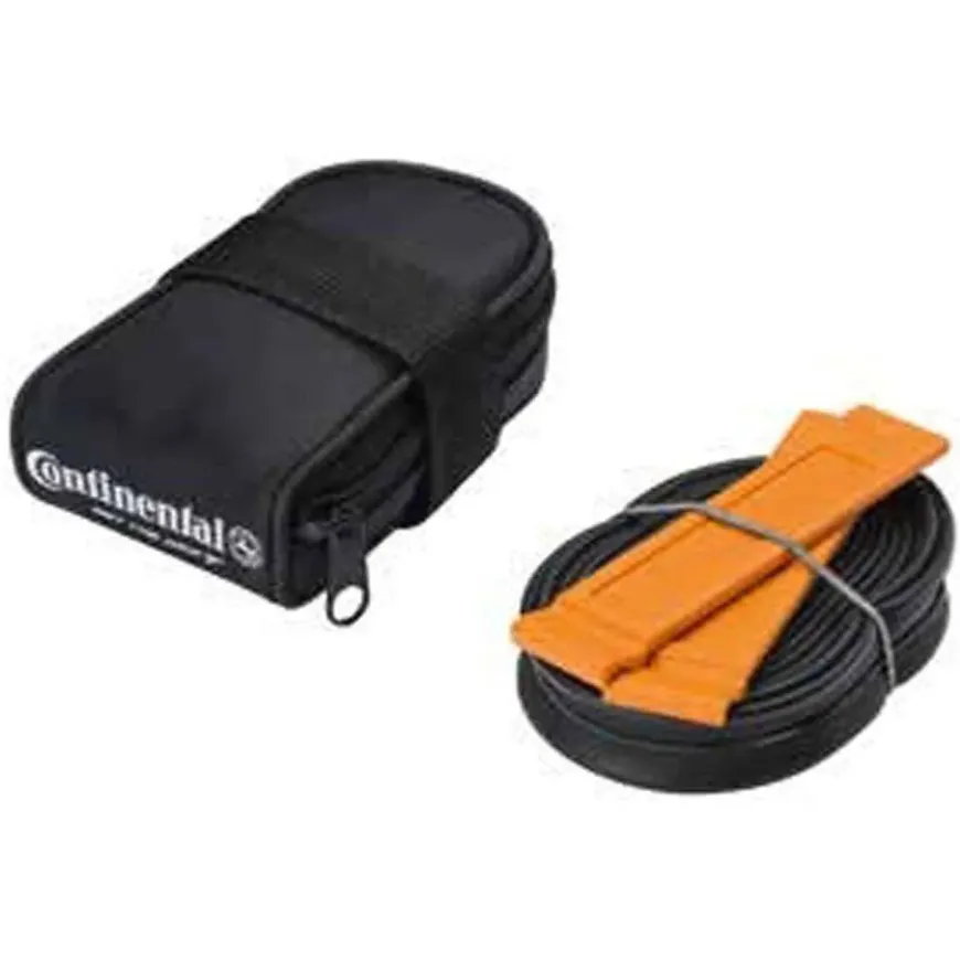 Continental Bike Saddle Bag w/ 700c x 20-25c - 60mm Bike Tube & 2 Tire Levers