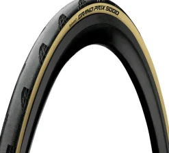 Continental Grand Prix 5000 Tire - 700 x 25 Clincher Folding BLK/Cream BLKChili Vectran Breaker LazerGrip ACT