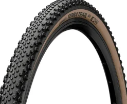 Continental Terra Trail Tire - 700 x 40 Tubeless Folding BLK/Brown PureGrip ShieldWall System E25