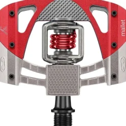 Crank Brothers Crankbrothers Mallet 3 Pedals - Dual Sided Clipless Platform Aluminum 9/16" Raw /Red