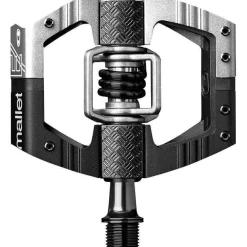 Crank Brothers Crankbrothers Mallet Enduro Pedals - Dual Sided Clipless Platform Aluminum 9/16" BLK/Silver Long Spindle