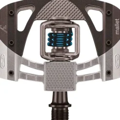 Crank Brothers Crankbrothers Mallet 3 Pedals - Dual Sided Clipless Platform Aluminum 9/16" Raw /BLK/Blue