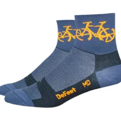 DeFeet Aireator Townee Bike Socks - Blue