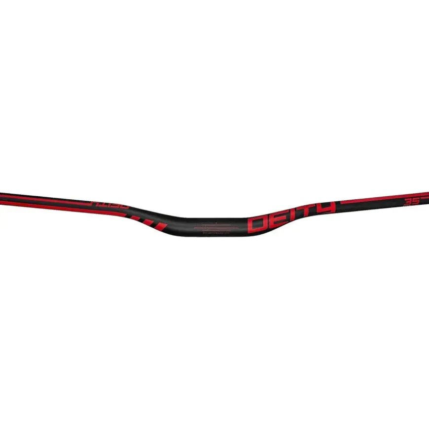 Deity Components Speedway 35mm MTB Handlebar - Carbon, 30mm Rise, 810mm Width, 35mm Clamp, Red