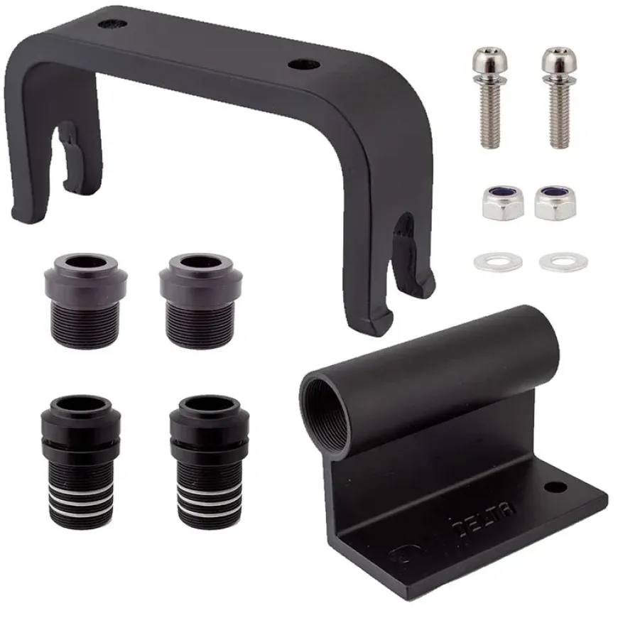 Delta Bike Hitch Pro Truck Rail Fork Mount: Thru-Axle 12/15mm