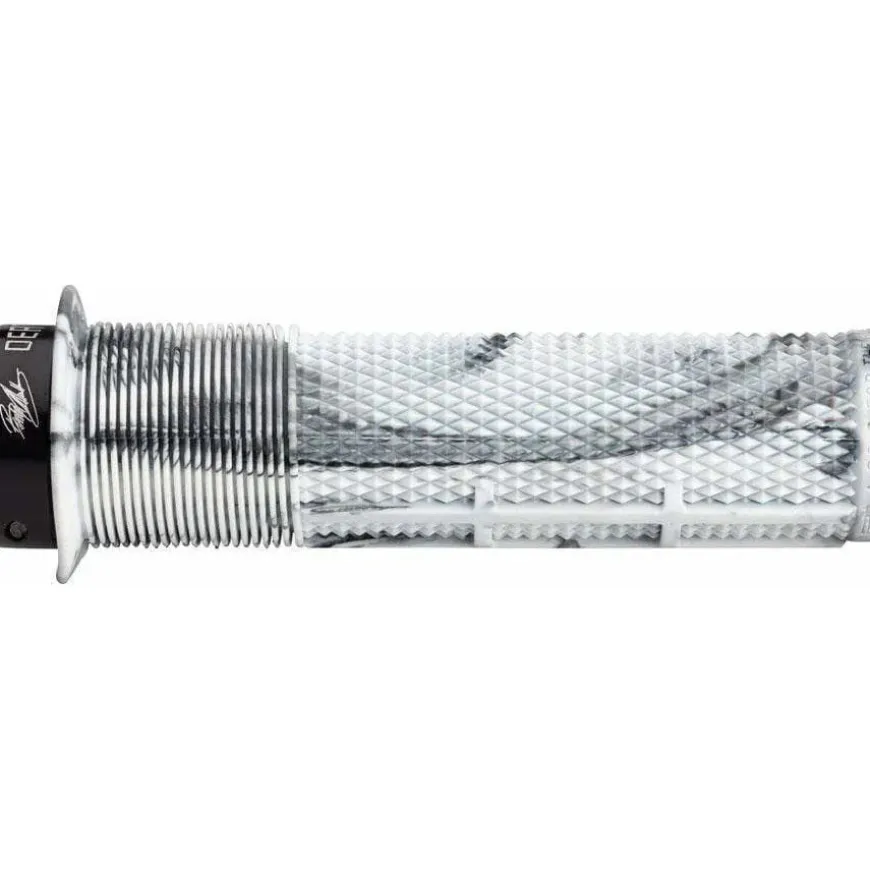 DMR DeathGrip Flanged Grips - Thick Lock-On Snow Camo