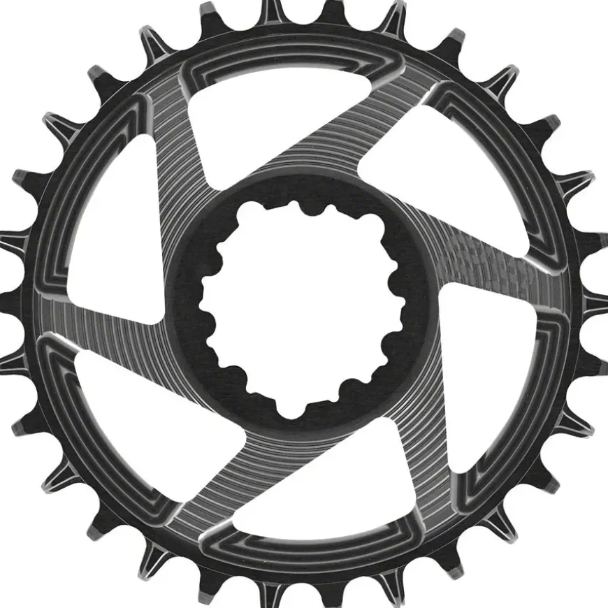 E-Thirteen Helix R Chainring - 30t 11/12-Speed 3mm Offset SRAM 3-Bolt DM BLK